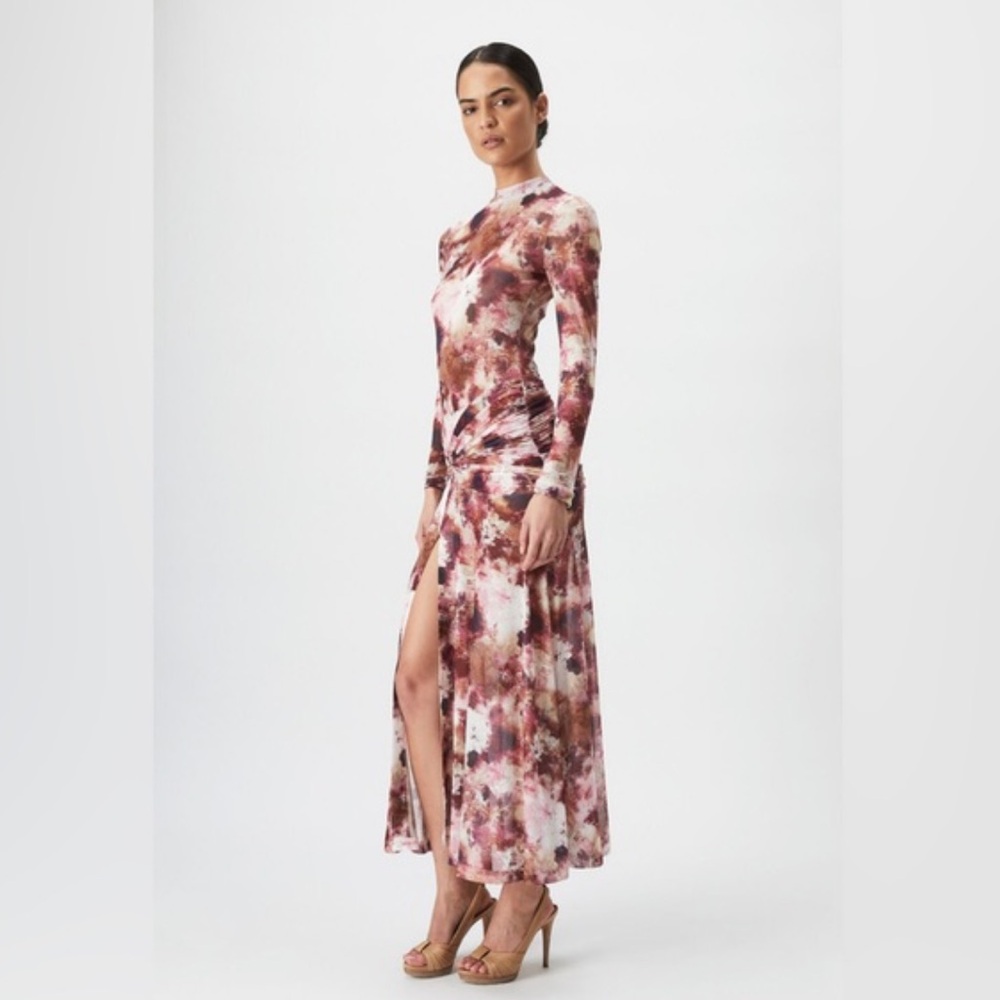 NWT Bardot Lea Tie Dye Mesh Long Sleeve Dress Extra Small - Picture 5 of 15